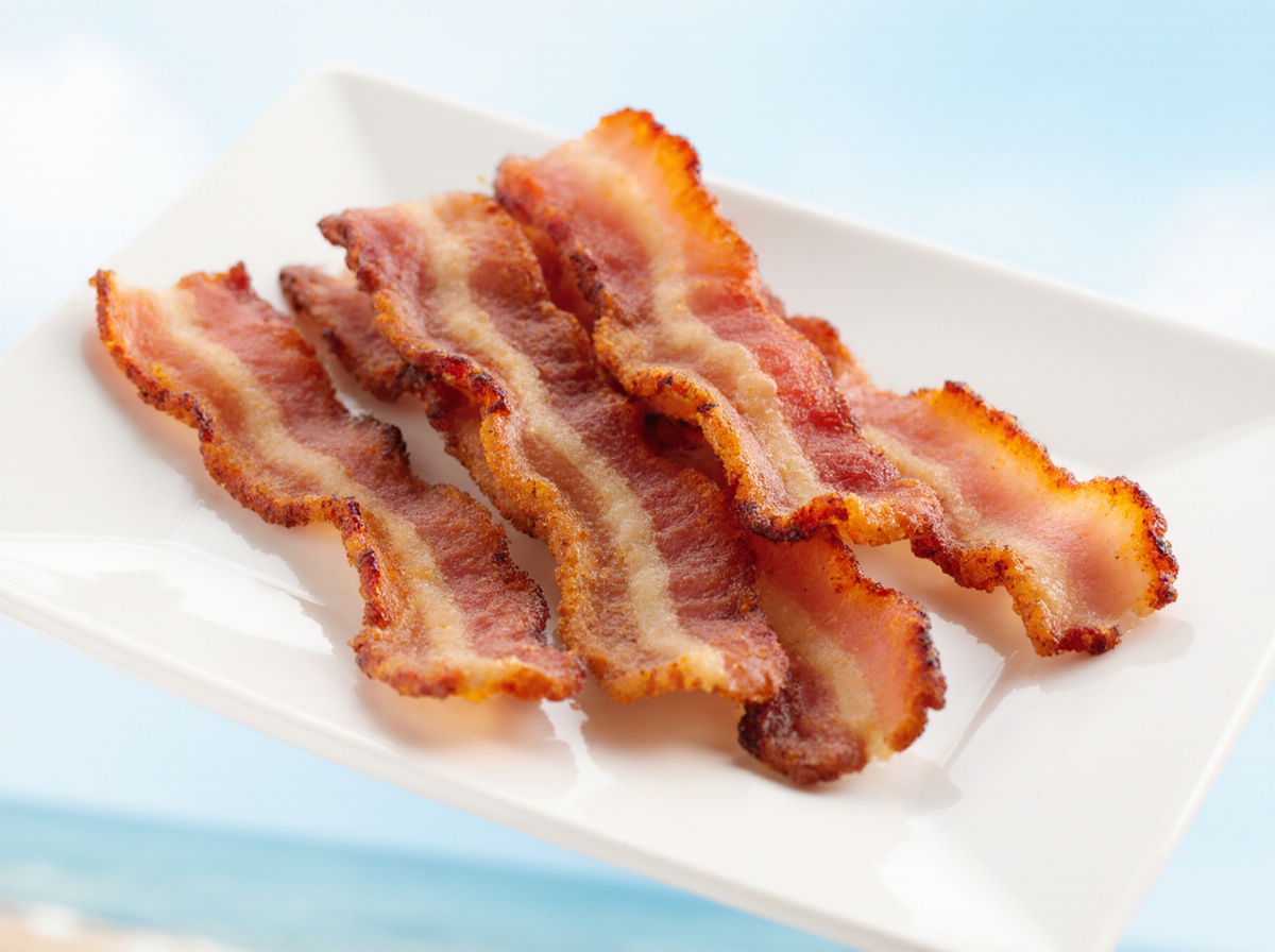 Crispy air fryer bacon with a perfect golden finish and minimal grease.