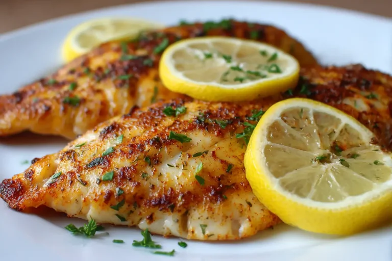 Deliciously seasoned air fryer tilapia cooked to perfection with crispy edges.