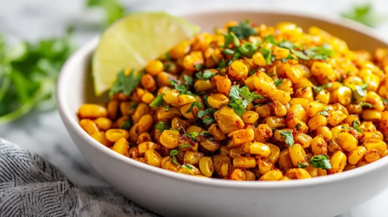 Delicious air fryer cajun fried corn with a golden-brown crisp and flavorful seasoning.