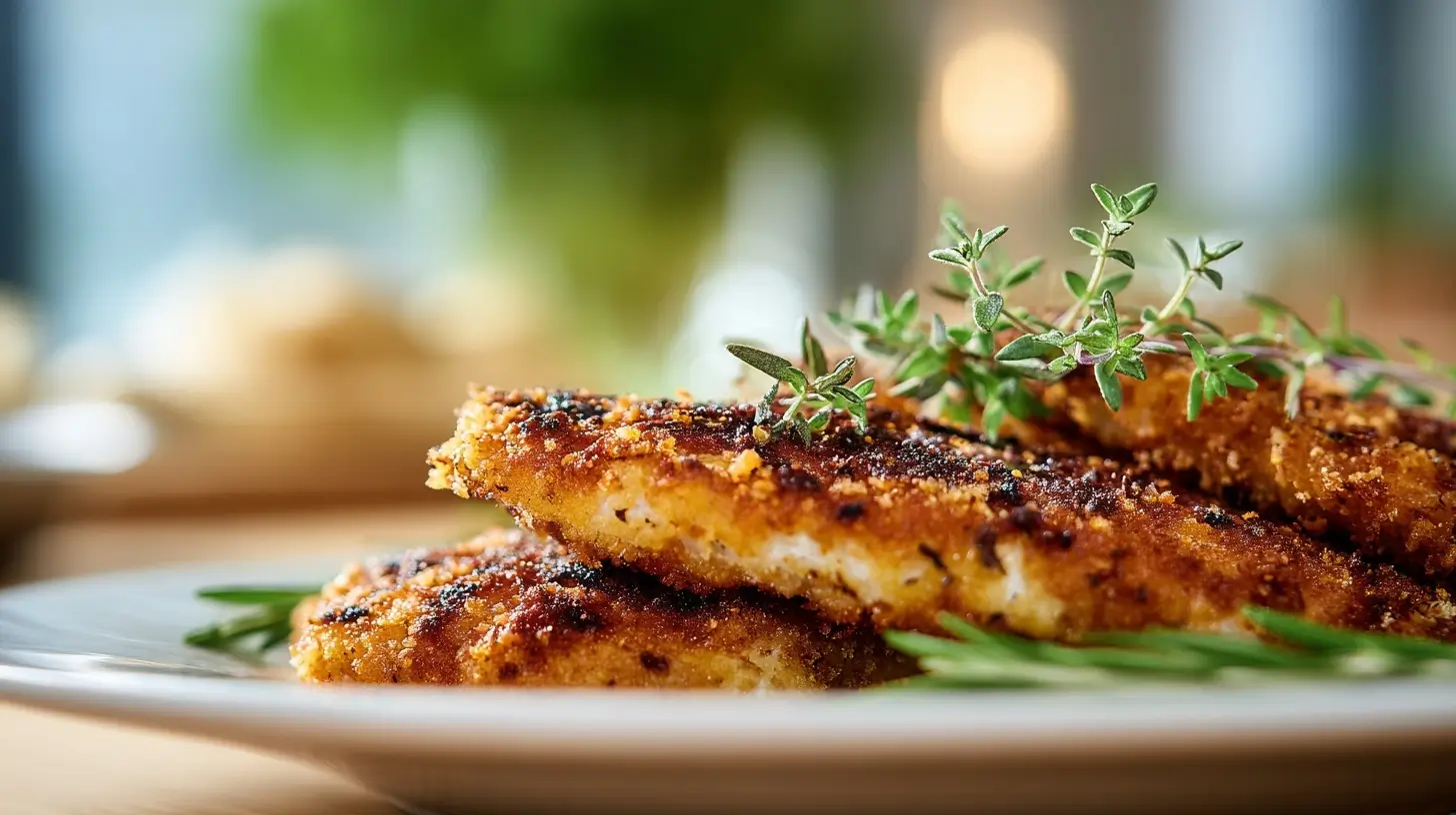 Crispy and juicy air fryer chicken cutlets, perfect for a quick family meal.