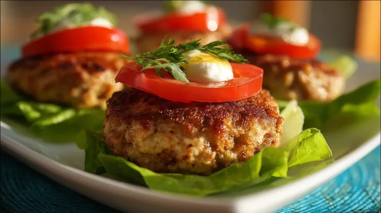 Delicious air fryer frozen turkey burgers cooked to perfection with a golden crust.